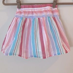 Girls size 5 striped skirt